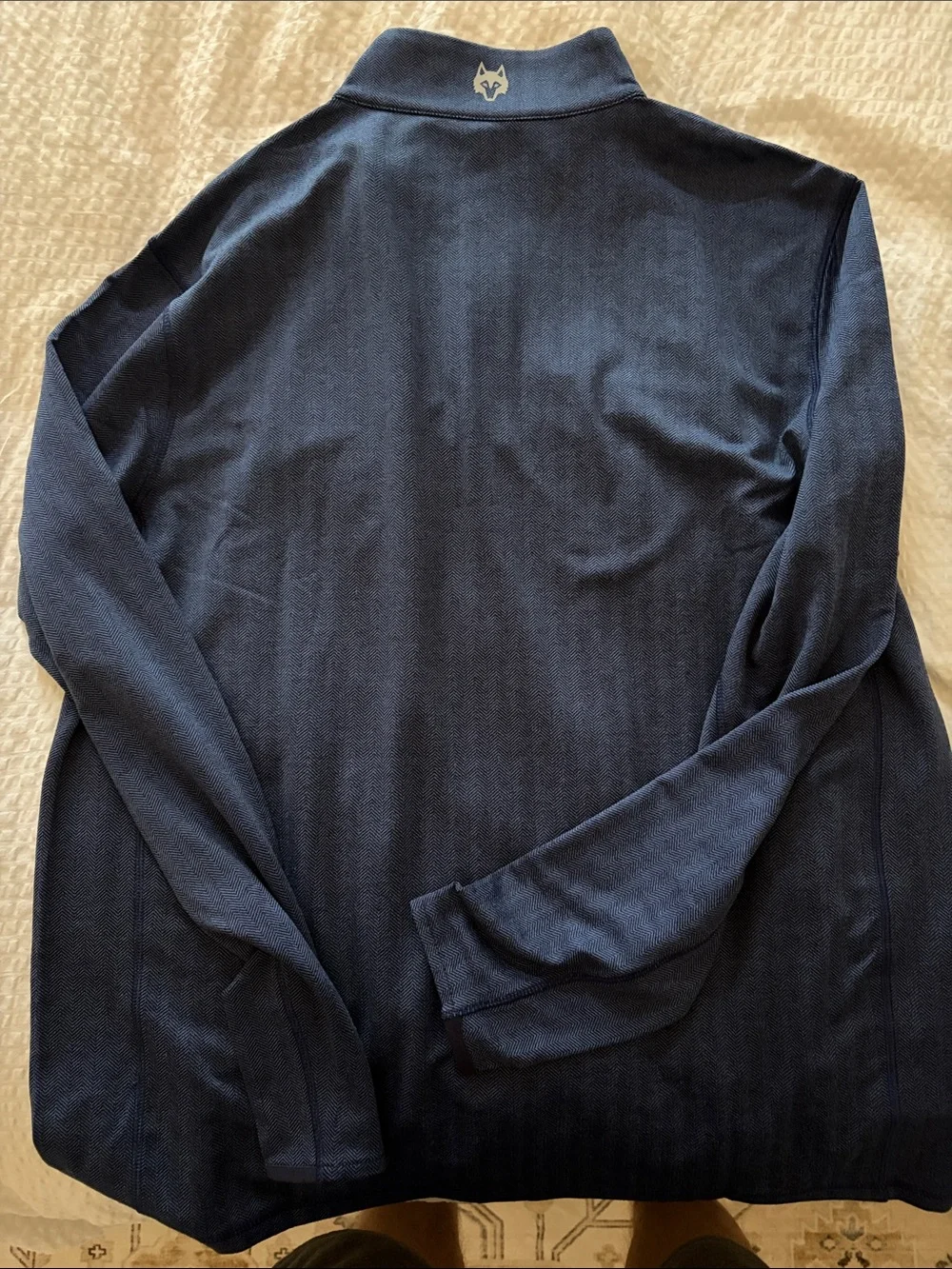 Greyson Navy Blue New York Rangers Pullover Quarter-Zip - Picture 3 of 4